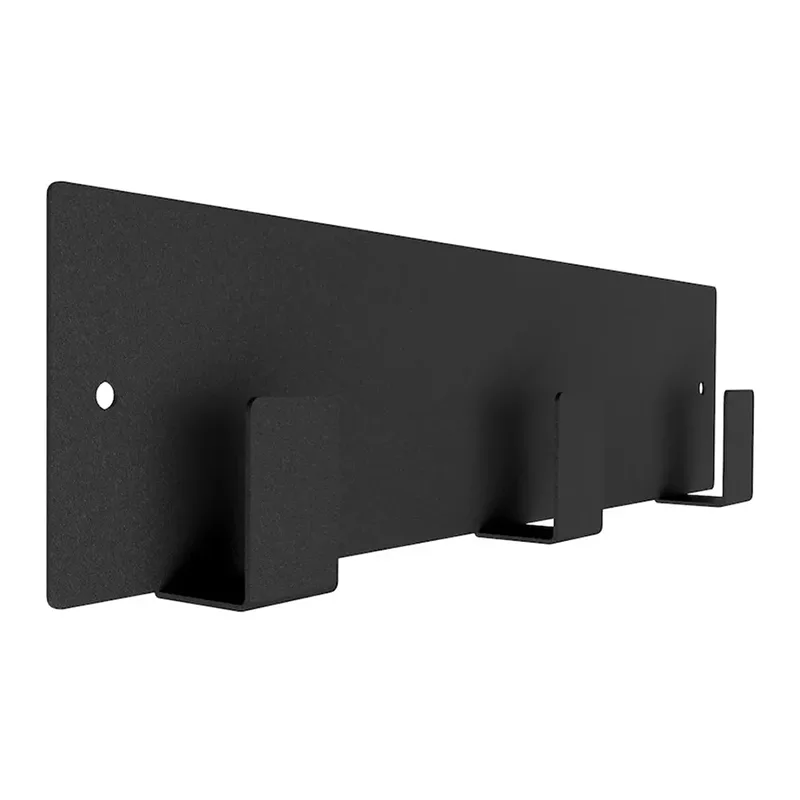 Wieszak kuchenny z czarnego metalu