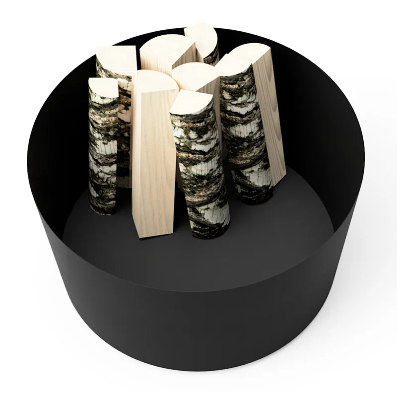 Okrągła donica zewnętrzna z ocynkowanego metalu